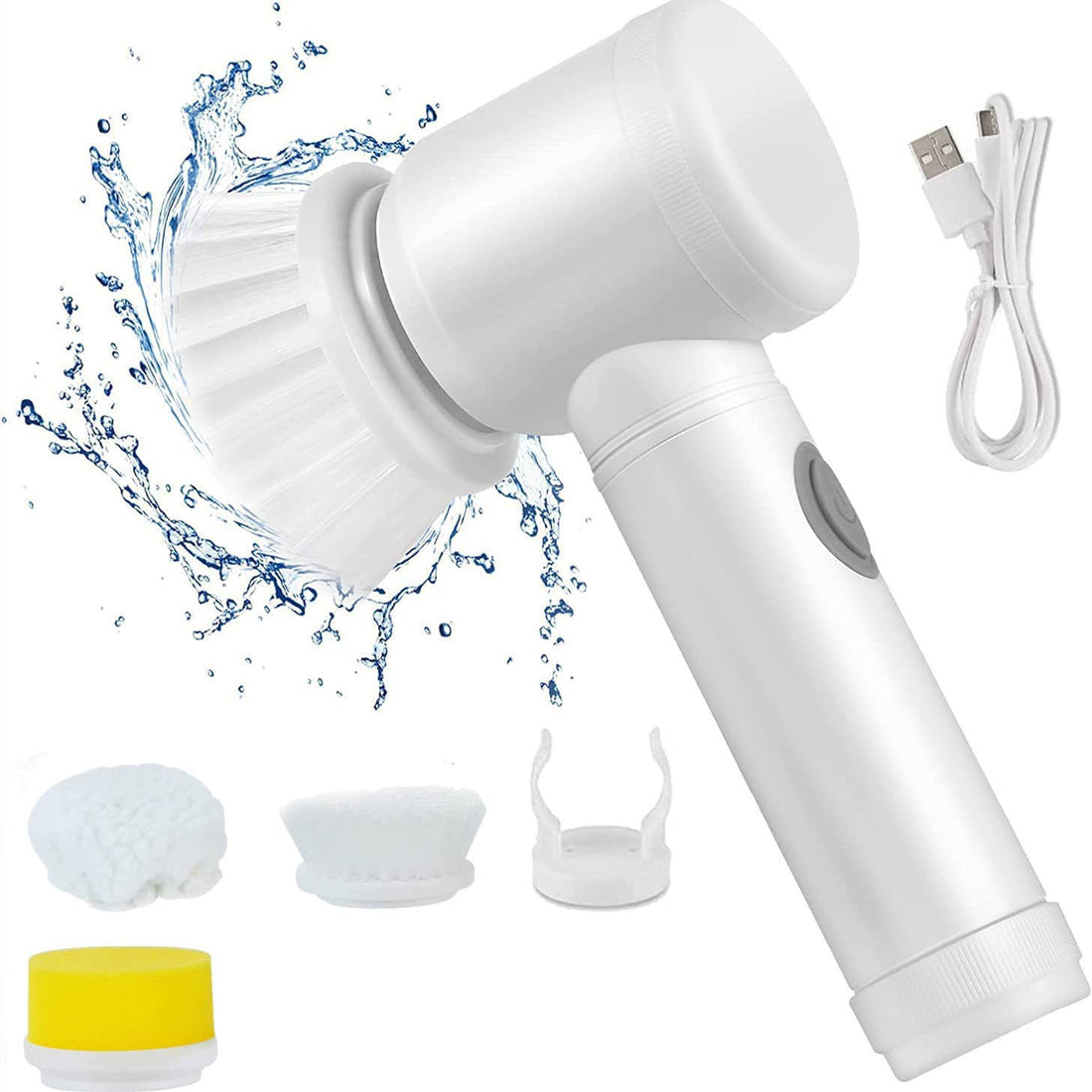 Household 3-in-1 Cordless Electric Spin Scrubber