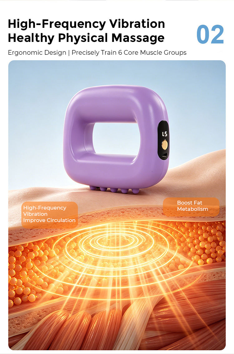 Portable Electric Fascia Ring Massager – Deep Tissue Vibration Muscle Recovery Device for Neck, Back & Full Body