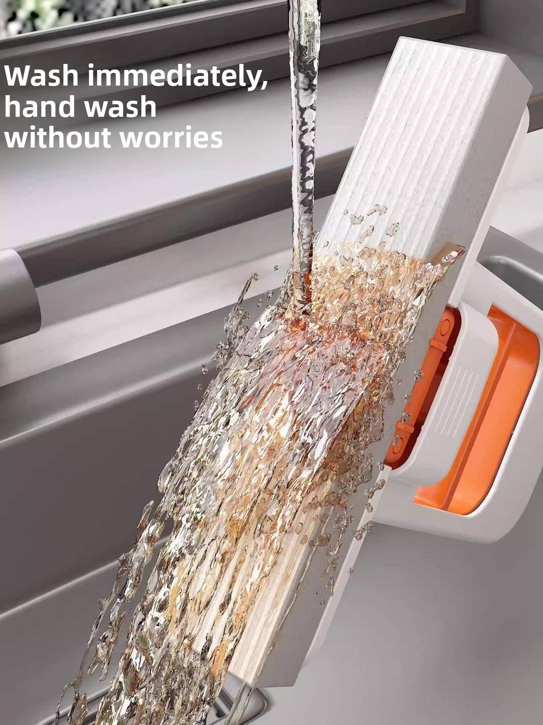 Foldable Mini Sponge Mop – Portable Self-Squeeze Cleaning Tool