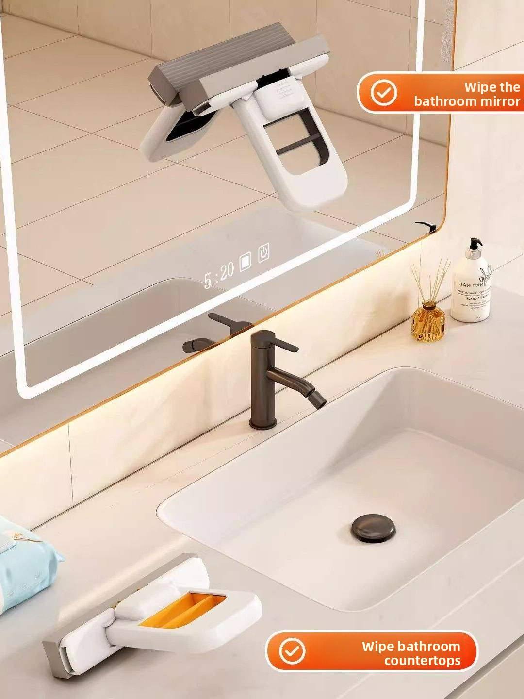Foldable Mini Sponge Mop – Portable Self-Squeeze Cleaning Tool