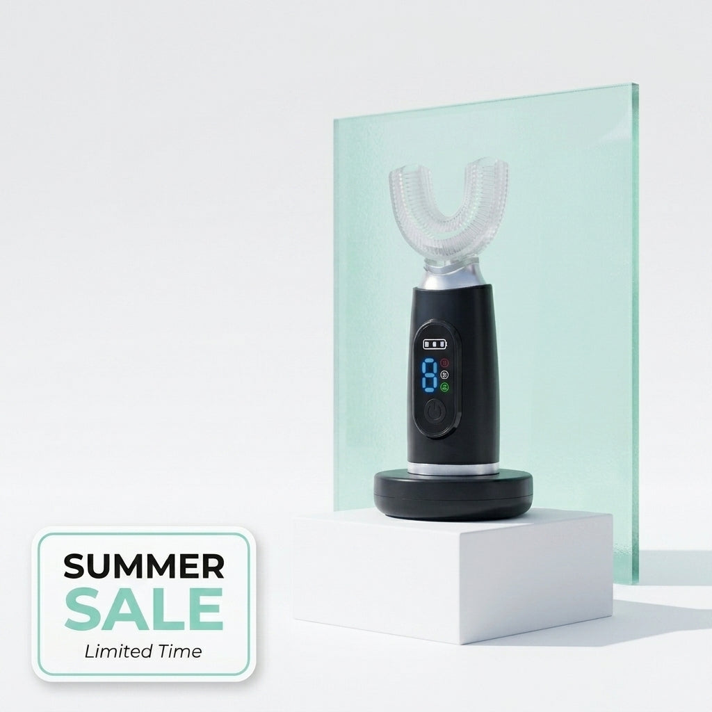 Smart U-Shaped Electric Toothbrush – 360° Automatic Sonic Cleaning